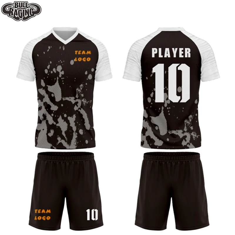 

2021 New Design Custom V Collar Sublimation Printing Football Team Sportswear