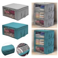 3pcs  Clothes Quilt Storage Bag Blanket Closet Sweater Organizer Box Sorting Pouches Cabinet Container Travel Home Dropshipping