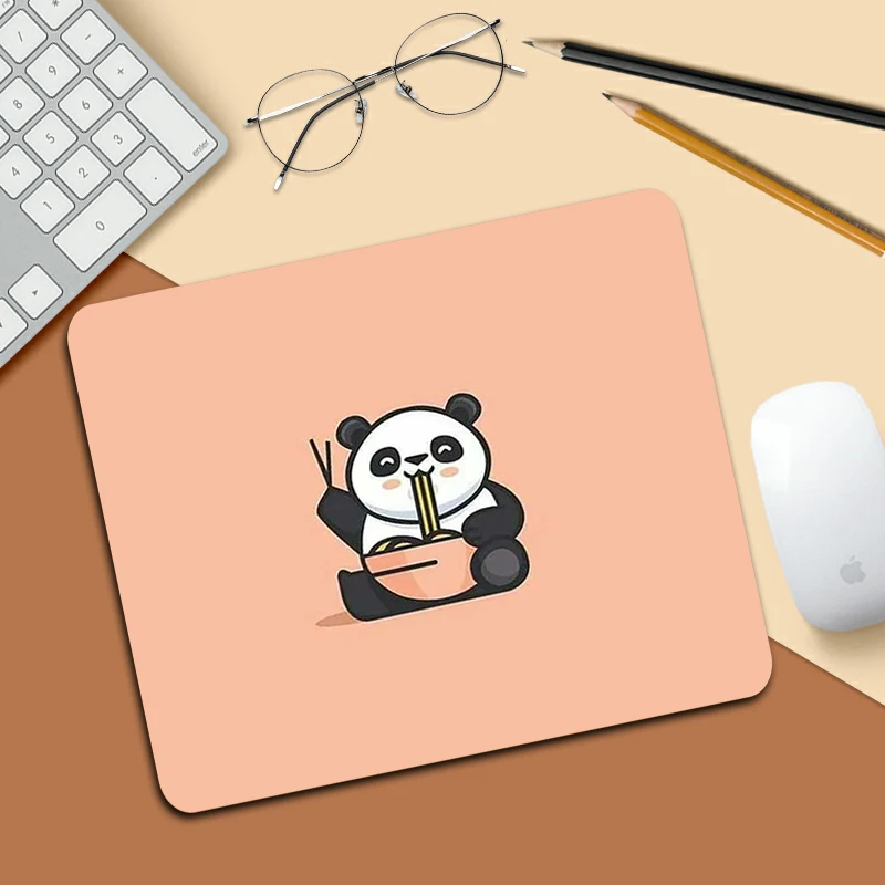 Panda bonito animal pequeno computador mousepad gamer acessórios para pc gamer completo barato jogo teclado almofada do mouse almofadas de mesa