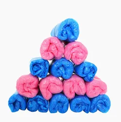 100 Pcs Plastic Disposal Shoe Cover Disposable Boot Shoe Covers Waterproof Fast Delivery.