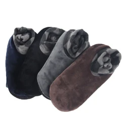 1pair Men Women Soft Fleece Socks Thicken Winter Warm Boot Socks 4 Colors Unisex Elastic Non Slip Indoor Floor Socks Slipper