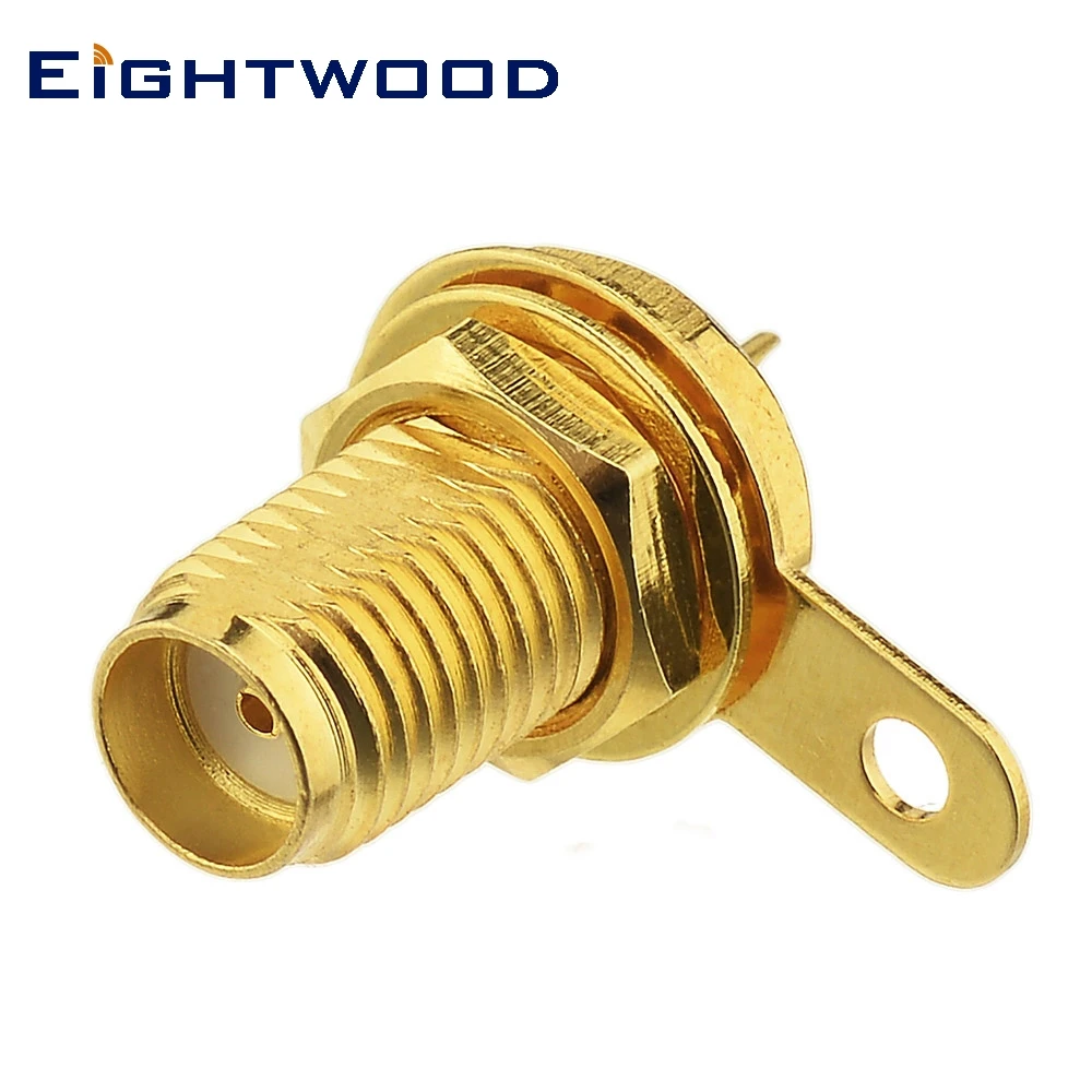 

Eightwood 5PCS SMA Jack Female RF Coaxial Connector Adapter Panel Mount with Nut and Solder Cup for Antenna Telecom Base Station