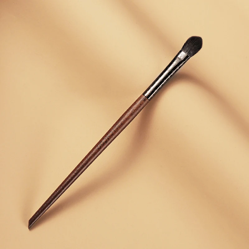 CHICHODO Makeup Brush-Amber Series Carved Tube Animal Hair Brushes-Goat Hair Eye shadow Brush-make up pen-E249