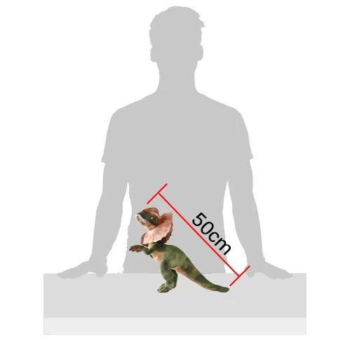Jurassic Park Dilopho saurus Dinosaurier Plüsch tier Doppel kamm Eidechse Figur Stofftier coole Kinder Geschenk für Kinder Drops hipping – Detail 7