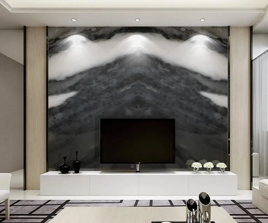 

Custom wallpaper for walls 3 d for living room Modern marble wallpapers background wall