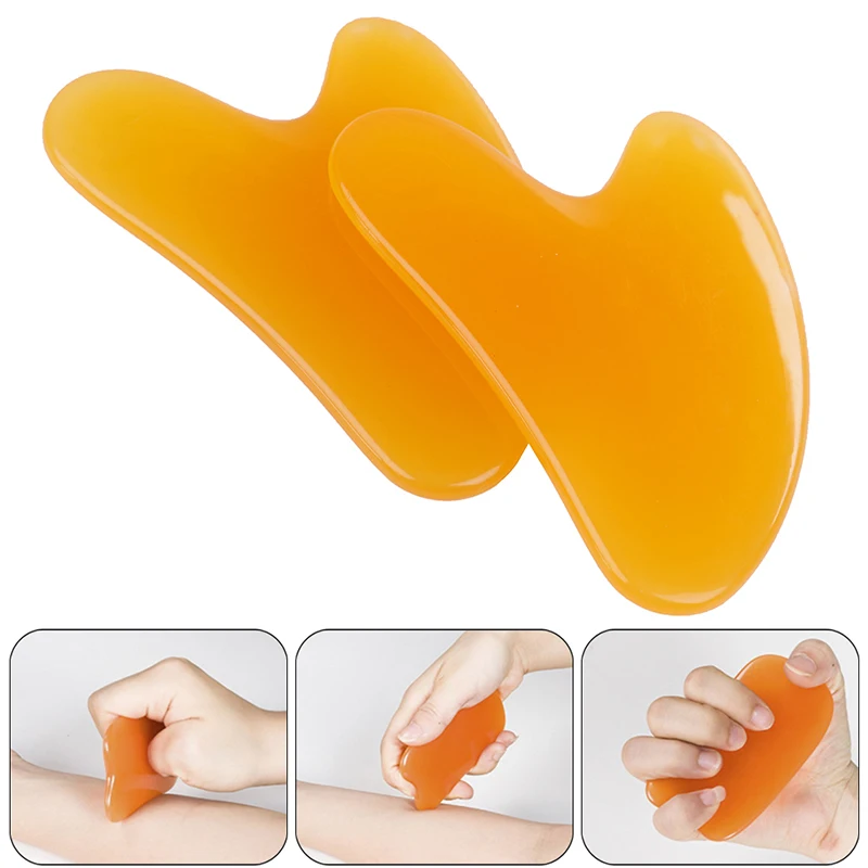 Natural Resin Guasha Board Scraching Facial Eyes Scraping SPA Massage Tool Health Care Beauty Acupoints Plate Massager