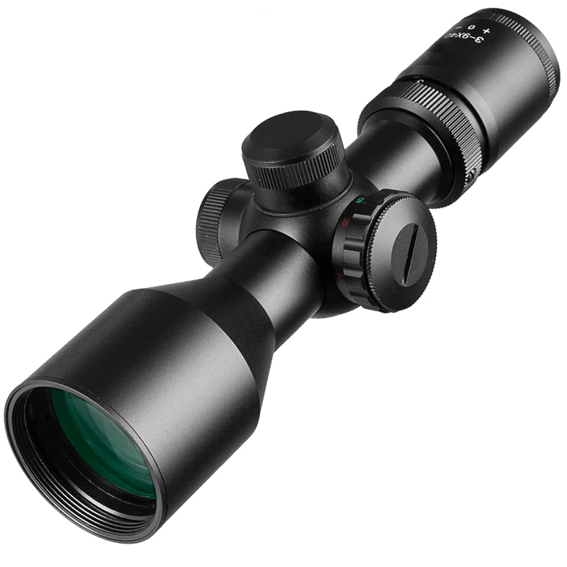 Tactical 3-9x40Compact Optics Scope Mildot/Rangefinder Reticle Red and green luminescent Hunting Riflescopes Cross Pocket mirror