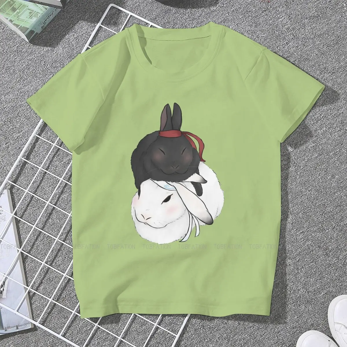 Wang Xian Bunnies Special TShirt for Girl Mo Dao Zu Shi Comics 4XL Hip Hop Gift Idea  T Shirt Short Sleeve Hot Sale