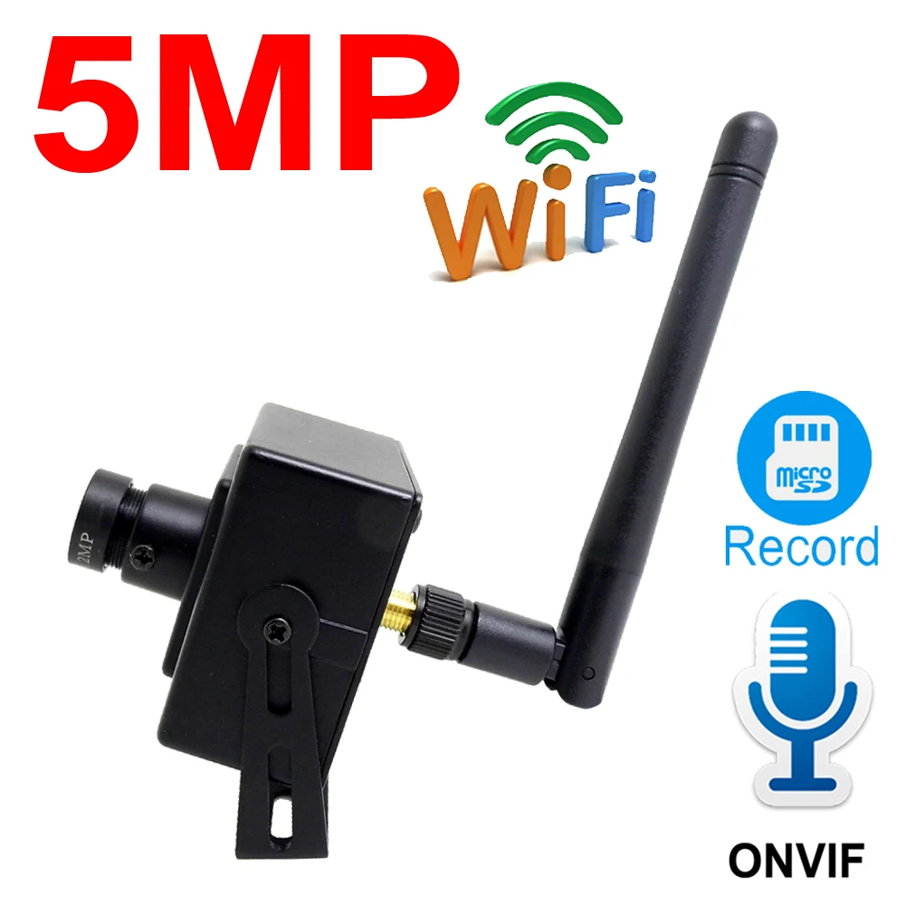 

5MP Mini Wifi Camera Ip 64G Audio Full HD 16G 32G Cctv Security High Definition Wireless IPCam Surveillance Onvif Home Camera