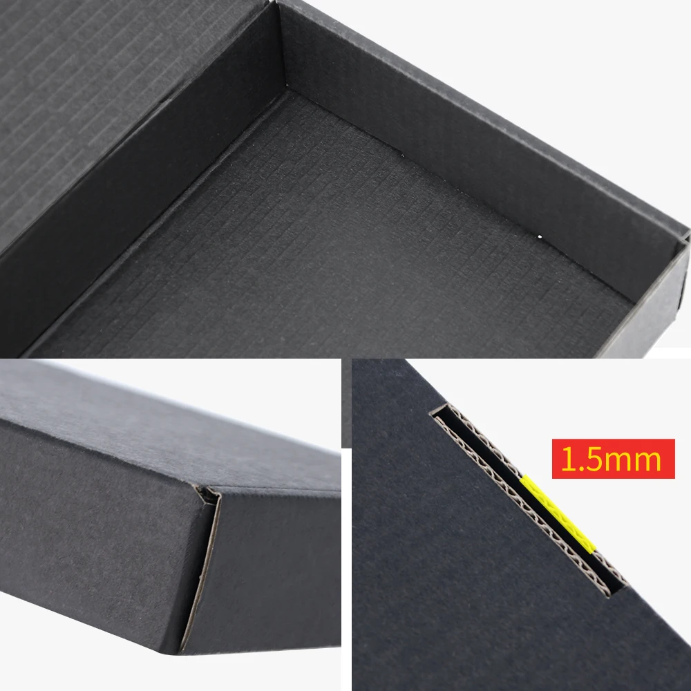 5/10/20 pcs black packaging box, express delivery cardboard box, small gift  box, postal  box carton