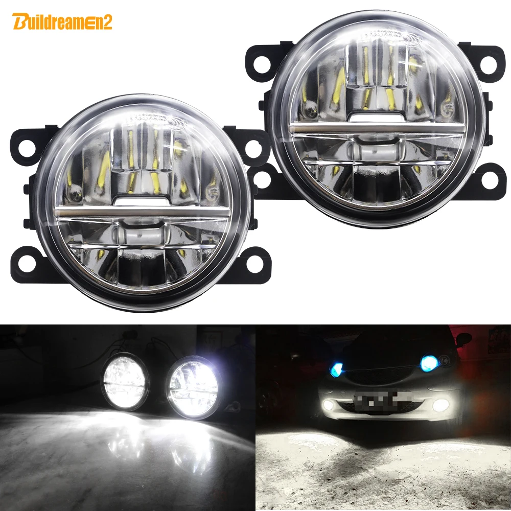 2 x led luz de nevoeiro para nissan pathfinder fronteira xterra nota interstar navara sentra pixo folha do carro amortecedor dianteiro nevoeiro lâmpada drl 30w