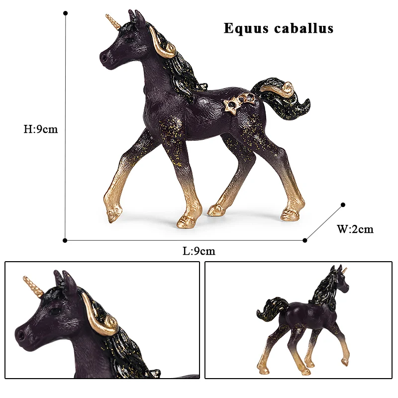 Oenux Original Echte Märchen Fliegen Pferd Simulation Tier Mythische Elfen Elf Pegasus Action-figuren Modell PVC Nette Kinder Spielzeug – Detail 14