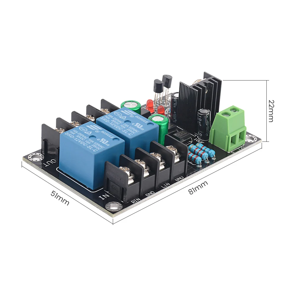 AIYIMA 300WX2 2.0ลำโพงวิทยุป้องกัน Delay 2ช่อง DC12-16V DC DC สำหรับ Class A เครื่องขยายเสียงดิจิตอล DIY