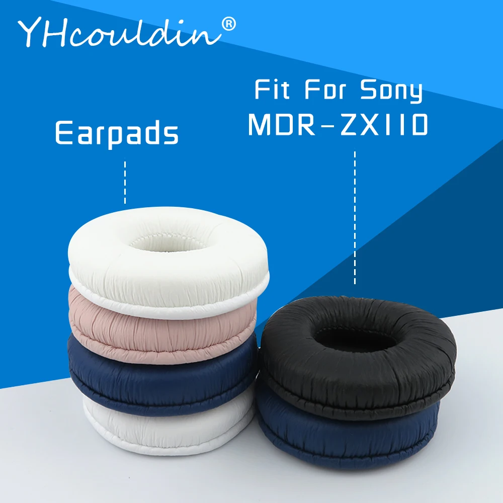 Earpads For Sony MDR ZX110  ZX110AP ZX110NC ZX110NA Headphone Accessaries Replacement Ear Cushions Wrinkled Leather Material