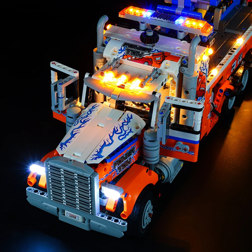 LED Light Set For Technical  42128 Heavy-duty Tow Truck Adventures Car  Model DIY Toys Kit (Not Included Building Blocks)