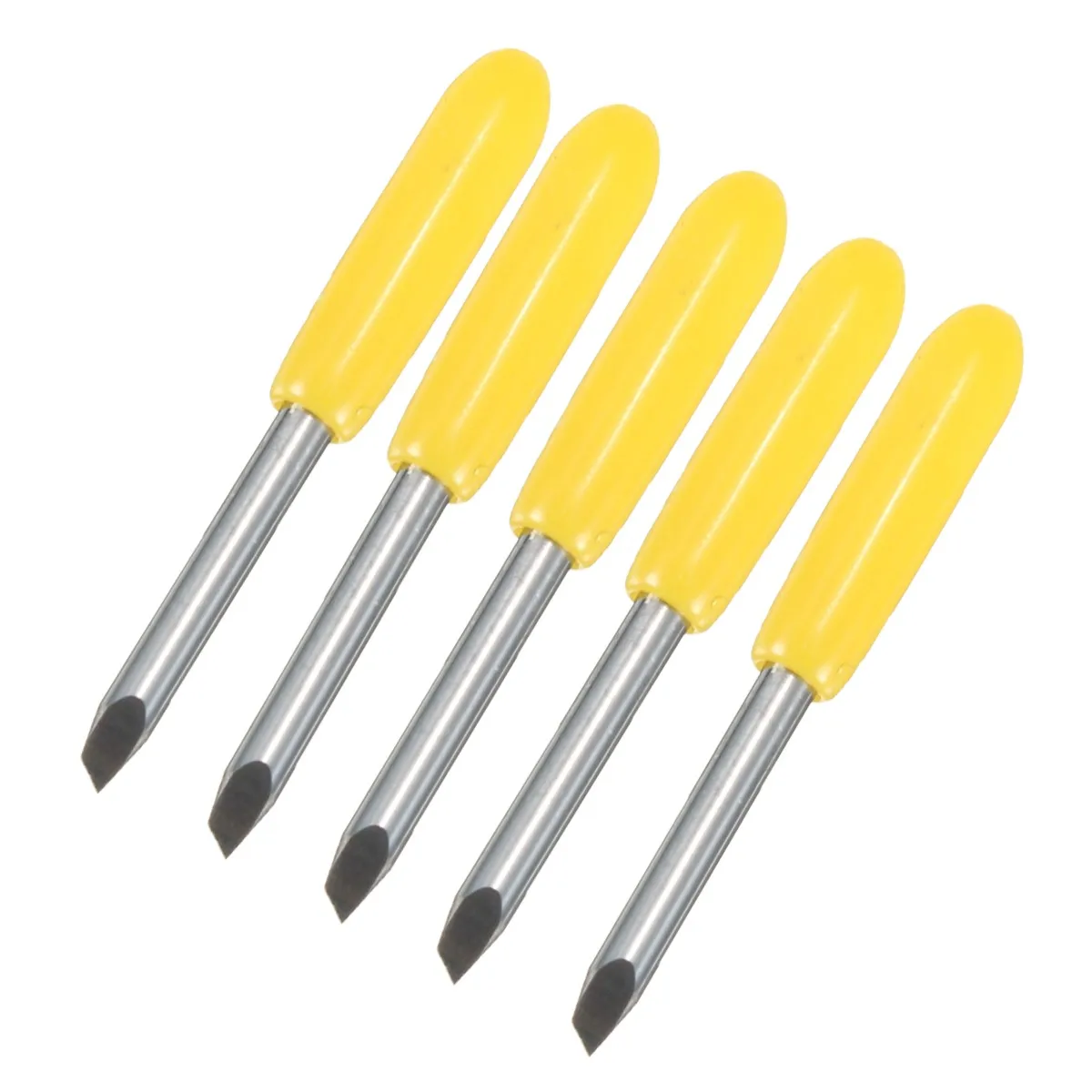 XNEMON 5 sztuk 60 stopni ostrza do Graphtec CB09 maszyna do cięcia winylu ploter tnący + sprężyny długość 21mm średnica chwytu: 2mm/0.078"