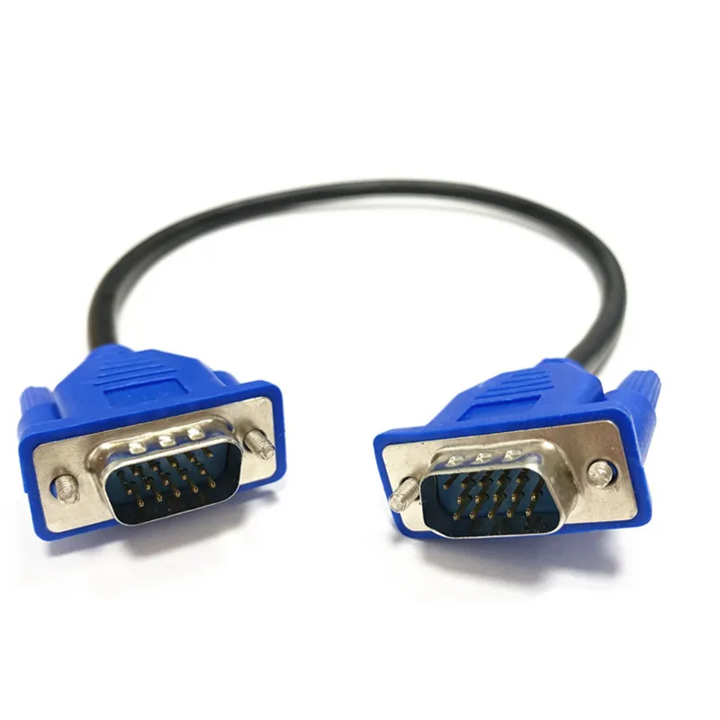 VGA Male to Male HDTV Cable VGA computer tv display signal short cable 0.3m/0.5m/1.3m