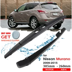 Car Rear Wiper Blades Back Window Windscreen Wiper Arm for Nissan Murano Hatchback 2008-2015 305mm,Windshield Wipers Accessories