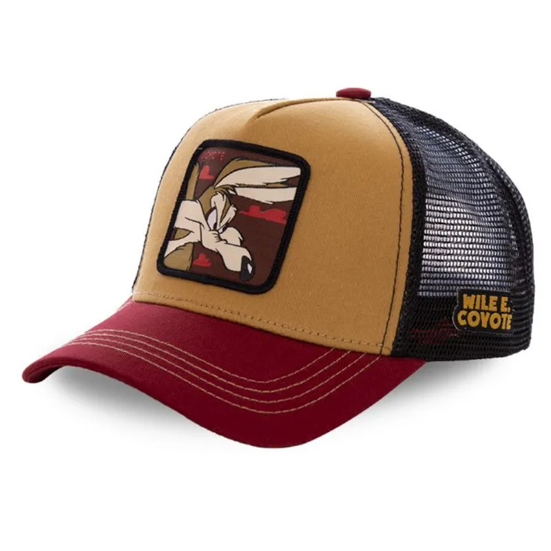 Hot Koop Unisex Anime Cartoon Cap Hoge kwaliteit Patch Draw Baseball Cap Mannen Trucker Hoed - afbeelding 1