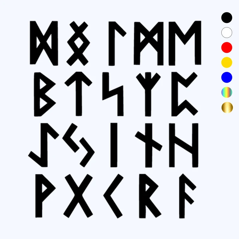 

CK3015#15*17cm Slavic runes funny car sticker vinyl decal white/black car auto stickers for car bumper window