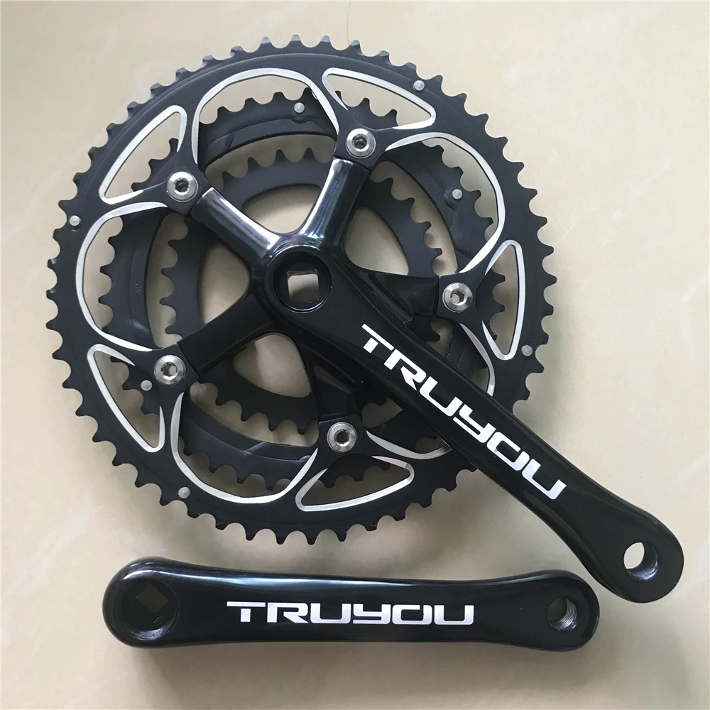 

Road Bicycle Crankset 130-74 BCD 52/42/30T Triple Speed Crank 170mm Chainwheel 3/32" Tooth Thickness Folding Bike Chainring