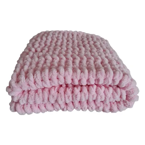 Ebrulisler Puffy Auger Baby Blanket (Pink)