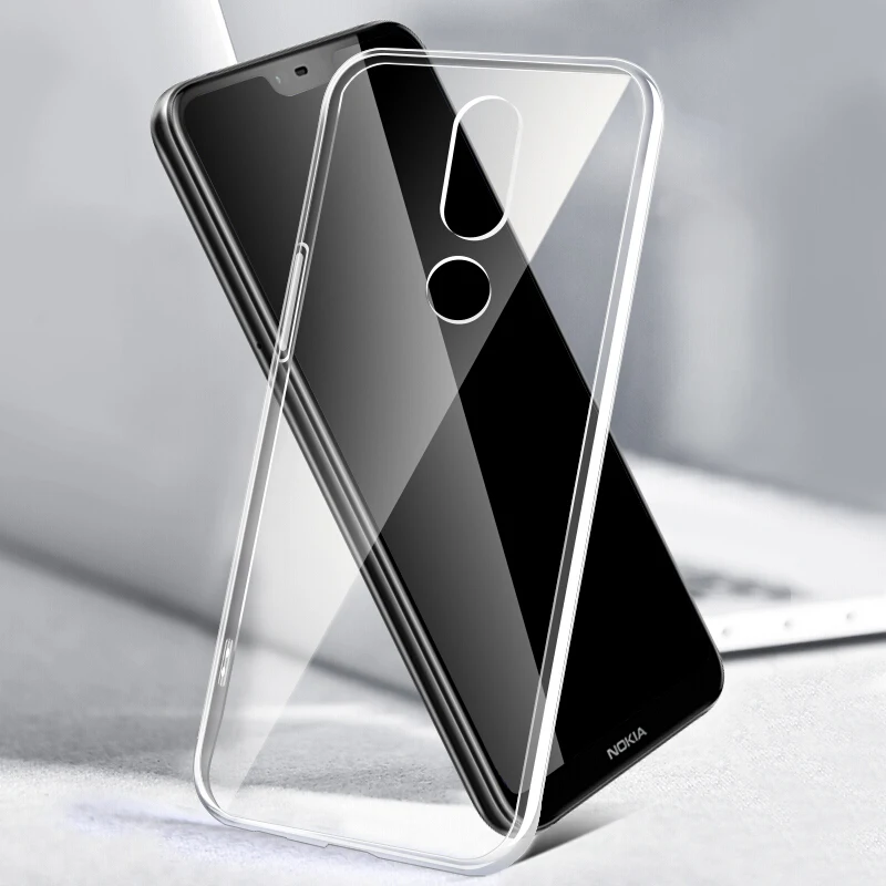 Transparent Soft Silicone TPU Phone Case for Nokia 5.1 Plus X5 2018 5.86\