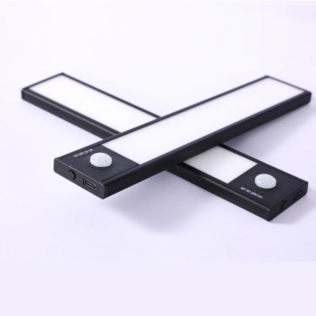 Ultra-thin LED Cabinet Light, Wireless Charging Kitchen Wall Lamp with Sensor