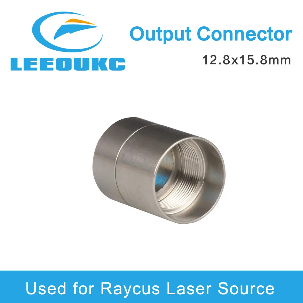 LEEOUKC – connecteur de sortie de Source Laser à Fiber, groupe de lentilles de protection pour la tête de découpe Laser à Fiber Raycus WSX