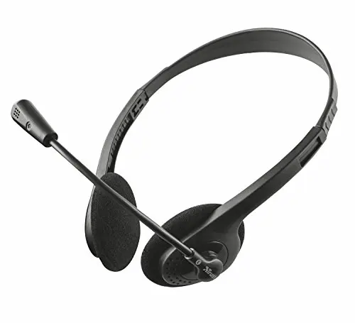 Trust Ziva-headphones with computer microphone, black Color