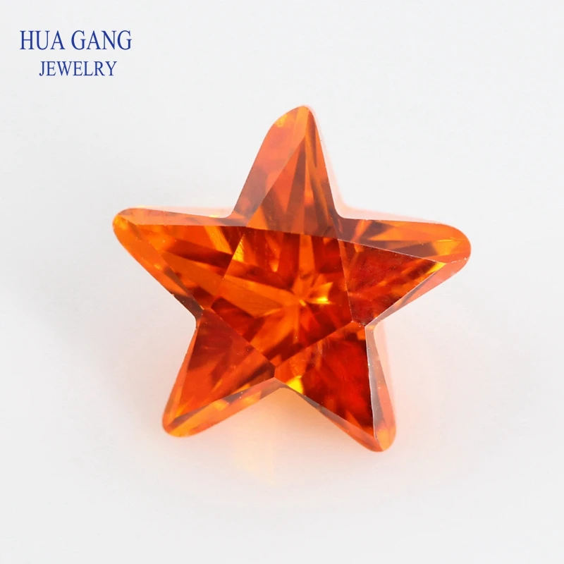 3X3MM ~ 10X10MM Stervorm 5A Kwaliteit Verschillende Kleur Zirconia Kraal Stenen Ronde Cut losse CZ Synthetische Edelstenen