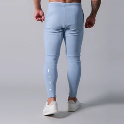 Back Letter Joggers Pants Men Running Skinny Cotton Sweatpants Trackpants Gym Fitness Training Sport Trousers Male Bottoms