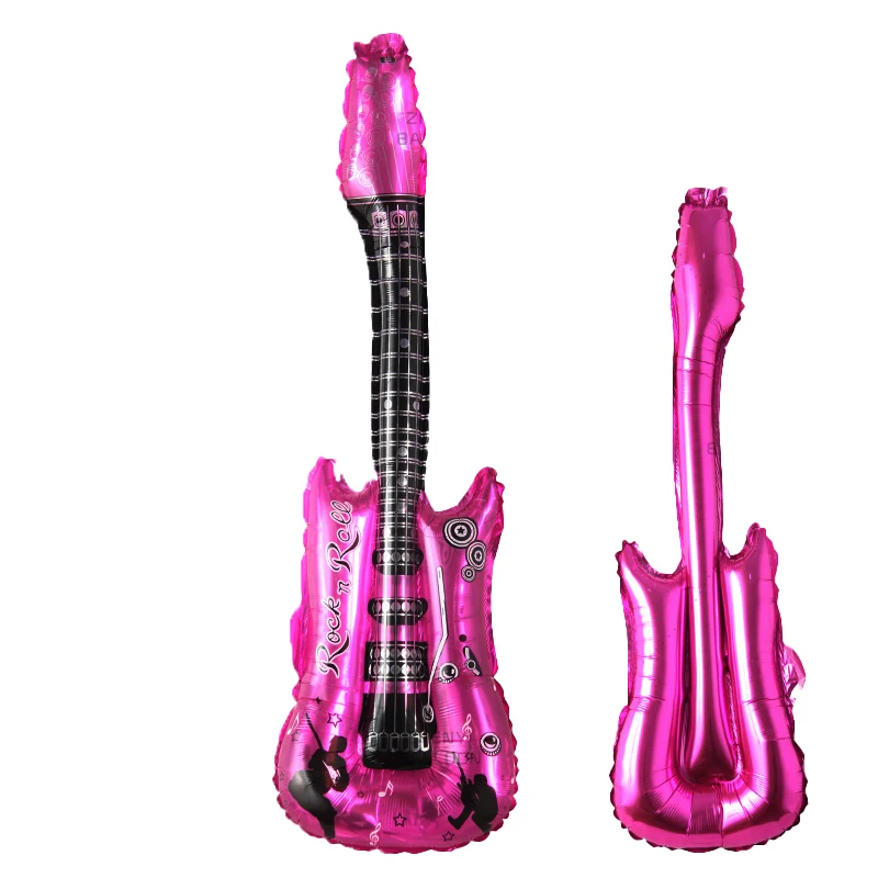 4 Pcs/Lot 80x30Cm Hot Cartoon Guitar Balloons Inflatable Globos Party Supplies Kids Toys Birthday Balloon Classic Toys Ball