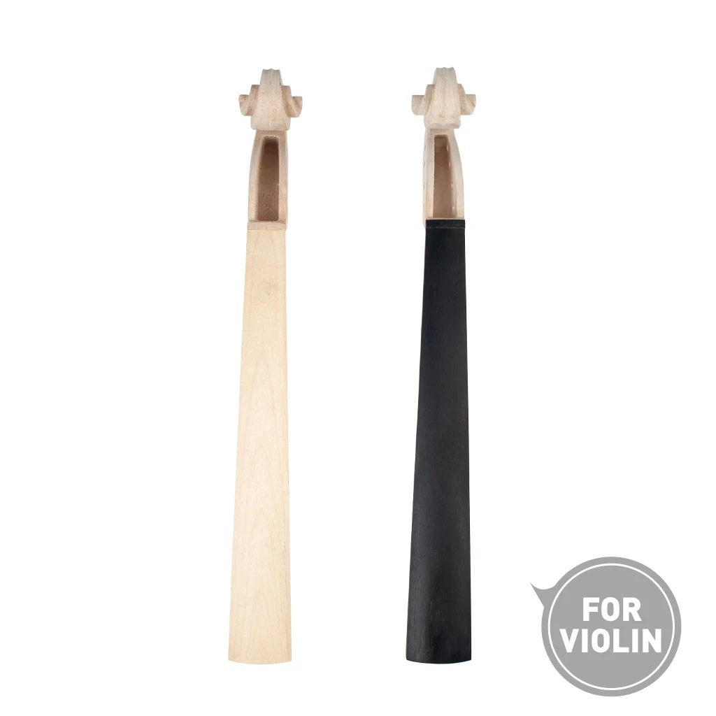 

4/4 Violin Neck White Maple+Ebony Fingerboard For DIY Players Replacement Parts Durable