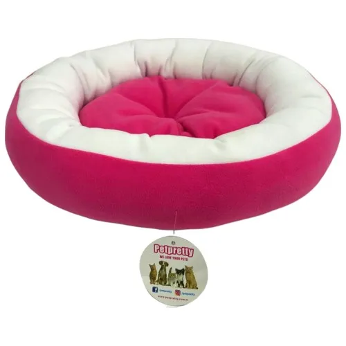 Pet Pretty Polar Bagel Bed