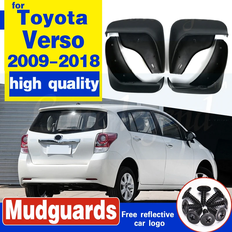 Set Car Mud Flaps For Toyota Verso 2009-2018 Mudflaps Splash Guards Mud Flap Mudguards Fender 2010 2011 2012 2013 2014 2015