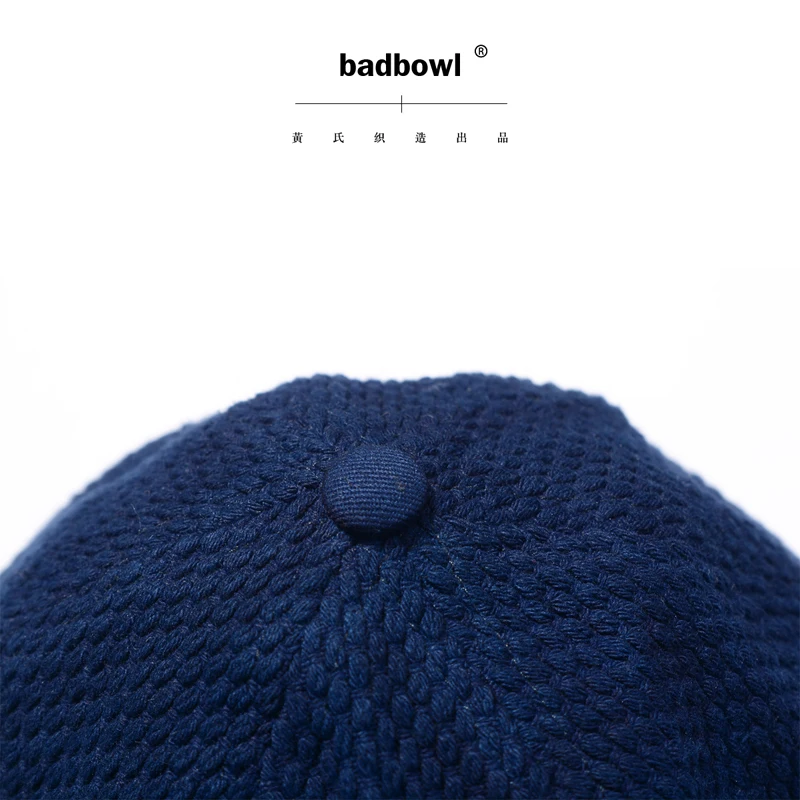 Badbowl-女性のための綿の漁師の帽子,手作りのインディゴステインハット,レトロなスタイルの服