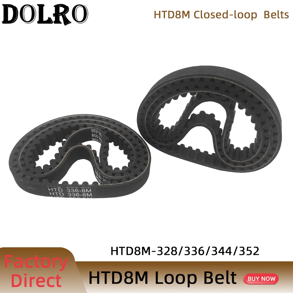 

HTD 8M synchronous belt C=328/336/344/352 width 15/20/25/30/40/50mm Teeth 41 42 43 44 HTD8M Timing Belt 328-8M 336-8M 344-8M