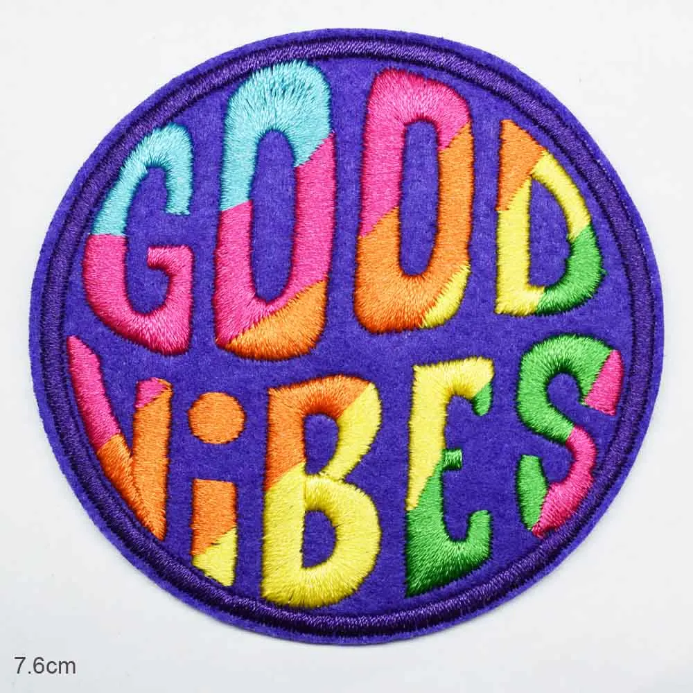 Whiskey 100% Savage Colorful Good Vibes Iron On Word Sayings Embroidered Clothes Patches For  Jeans Backpacks Clothing