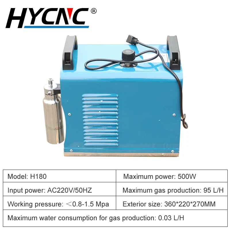 アクリルバリ除去炎研磨機 H180 95l/h 電気酸素水素マシン研磨 220v