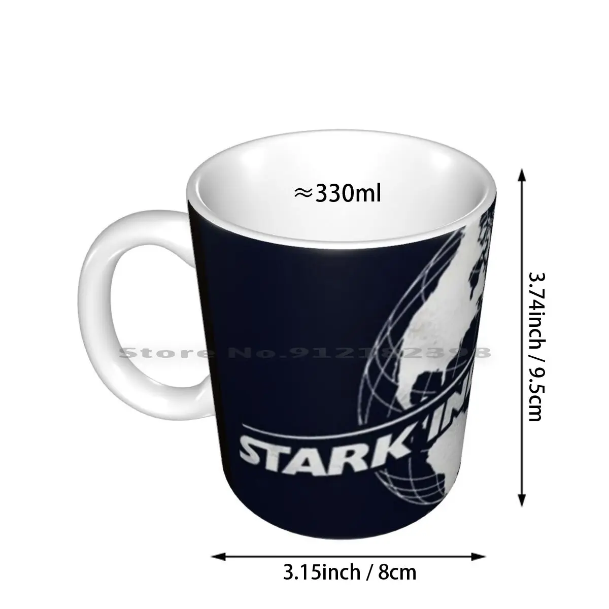 Stark Industries Logo Ceramic Mugs Coffee Cups Milk Tea Industries Logo Creative Trending Vintage Gift Bottle Cup