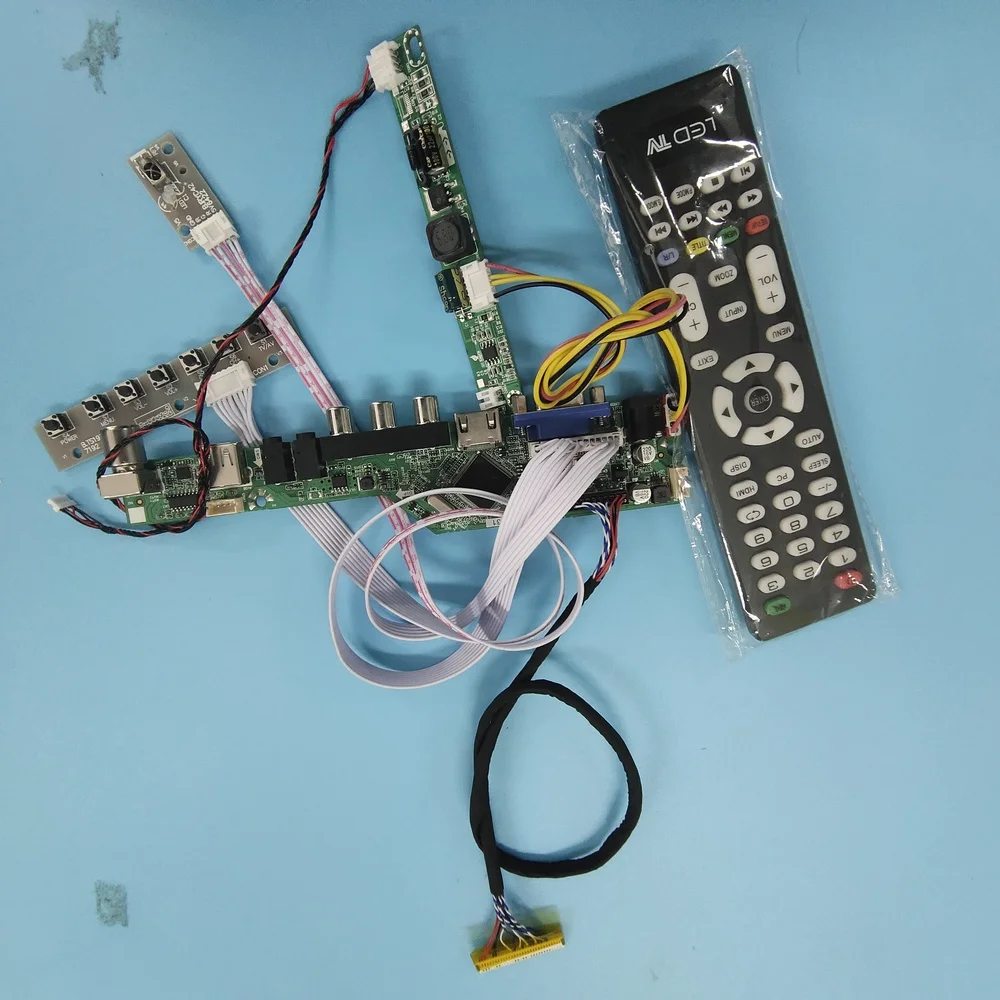 

Комплект для M201EW02 VE VGA HDMI-совместимый светодиодный LVDS-телевизор AV USB LCD 1680X1050 DIY CVBS 30-контактный экран панели 20,1-дюймовая плата контроллера