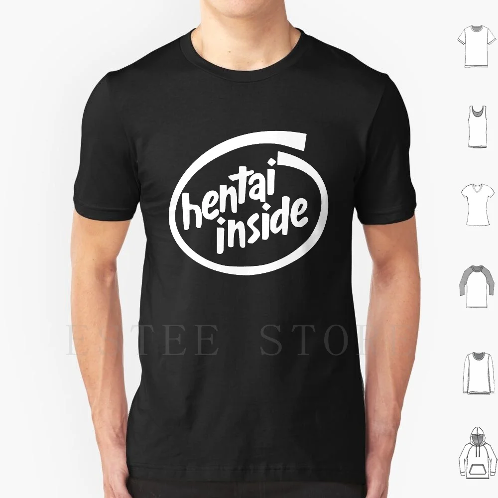 Hentai Inside T Shirt Men Cotton 6xl Popular Hot Weeaboo Hentai Anime Face Anime Hentai Slogan Funny Waifu Girls Sexy Cute