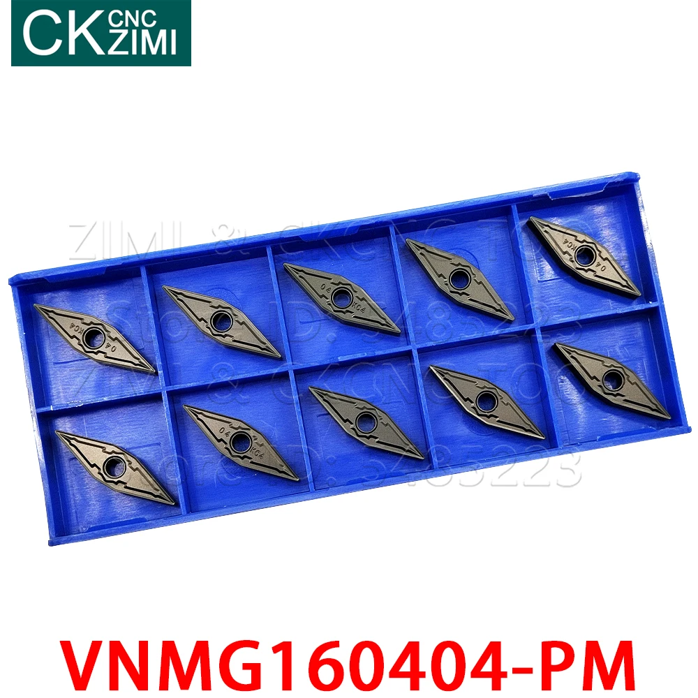 VNMG160404-PM vnmg 160404 pm超硬インサート切削工具旋削インサートcnc金属旋盤機械ツール鋼と鋳鉄