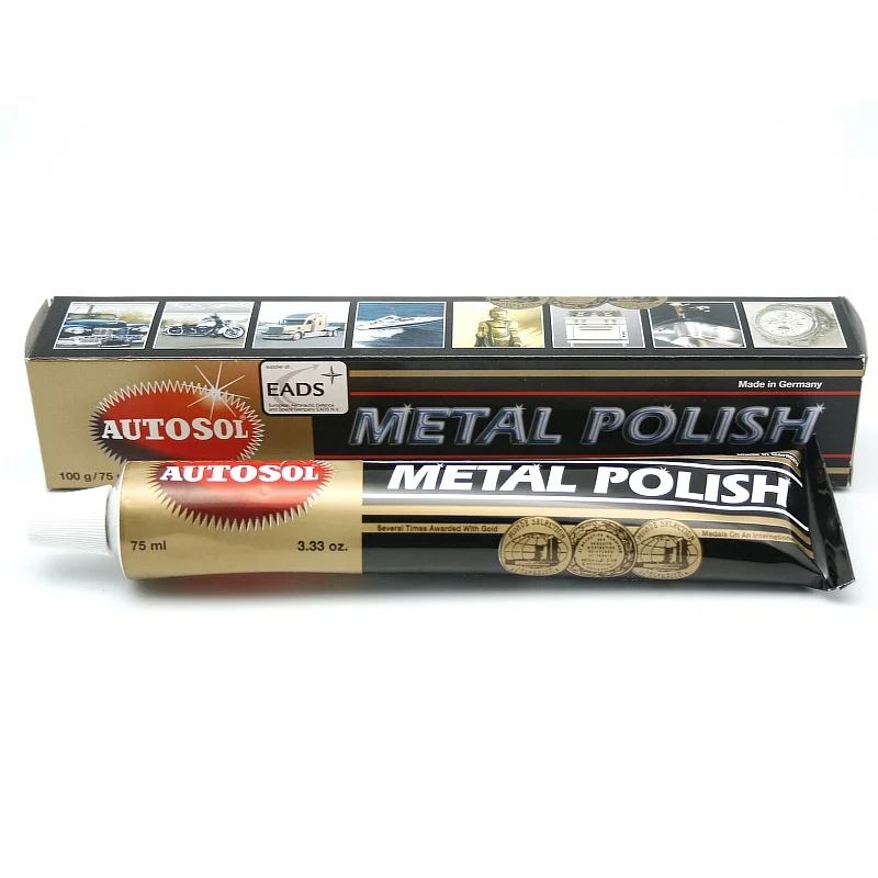 1PC 75ml 100g Autosol krem bıçak makinesi parlatma balmumu ayna Metal paslanmaz çelik saat parlatma macunu