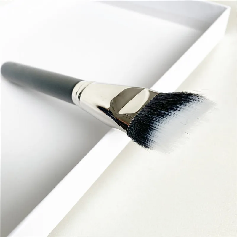 DUO FIBRE CURVED SCULPTING MAKEUP BRUSH 164 - Professional Dual-Fiber Contouring Highlighting Beauty Cosmetics Brush Tool