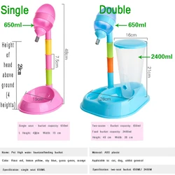 650ml Pet Cats Automatic Feeders Large Capacity Water Fountain Plastic Dog Water Bottle Feeding Bowls Water Dispenser For Cats