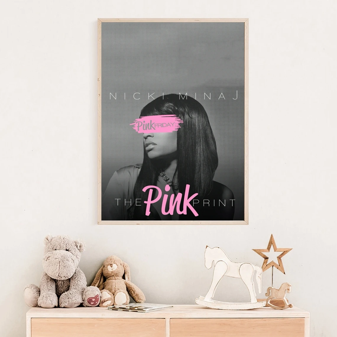 Nicki Minaj Pink Print Poster Music Album Poster Singer Music Star Canvas Photo Art Poster Print