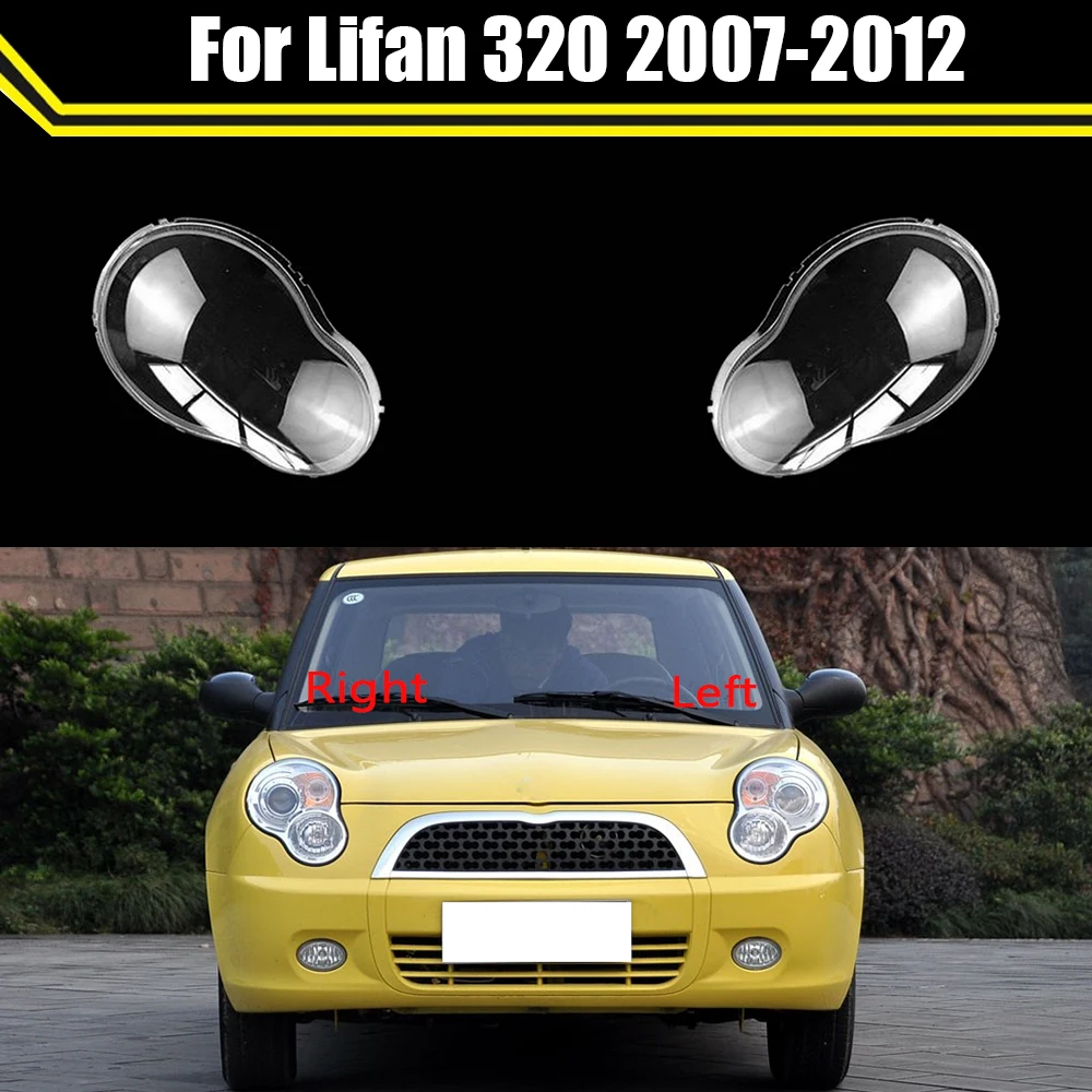 

Car Front Headlight Cover Auto Headlamp Lampshade Transparent Lampcover Head Lamp Light Glass Lens Shell For Lifan 320 2007-2012