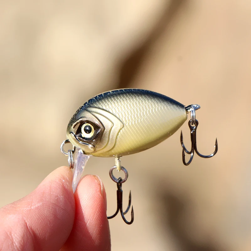 Señuelo crankbait duro flotante mini, diseño japonés para lucio - imagen 3